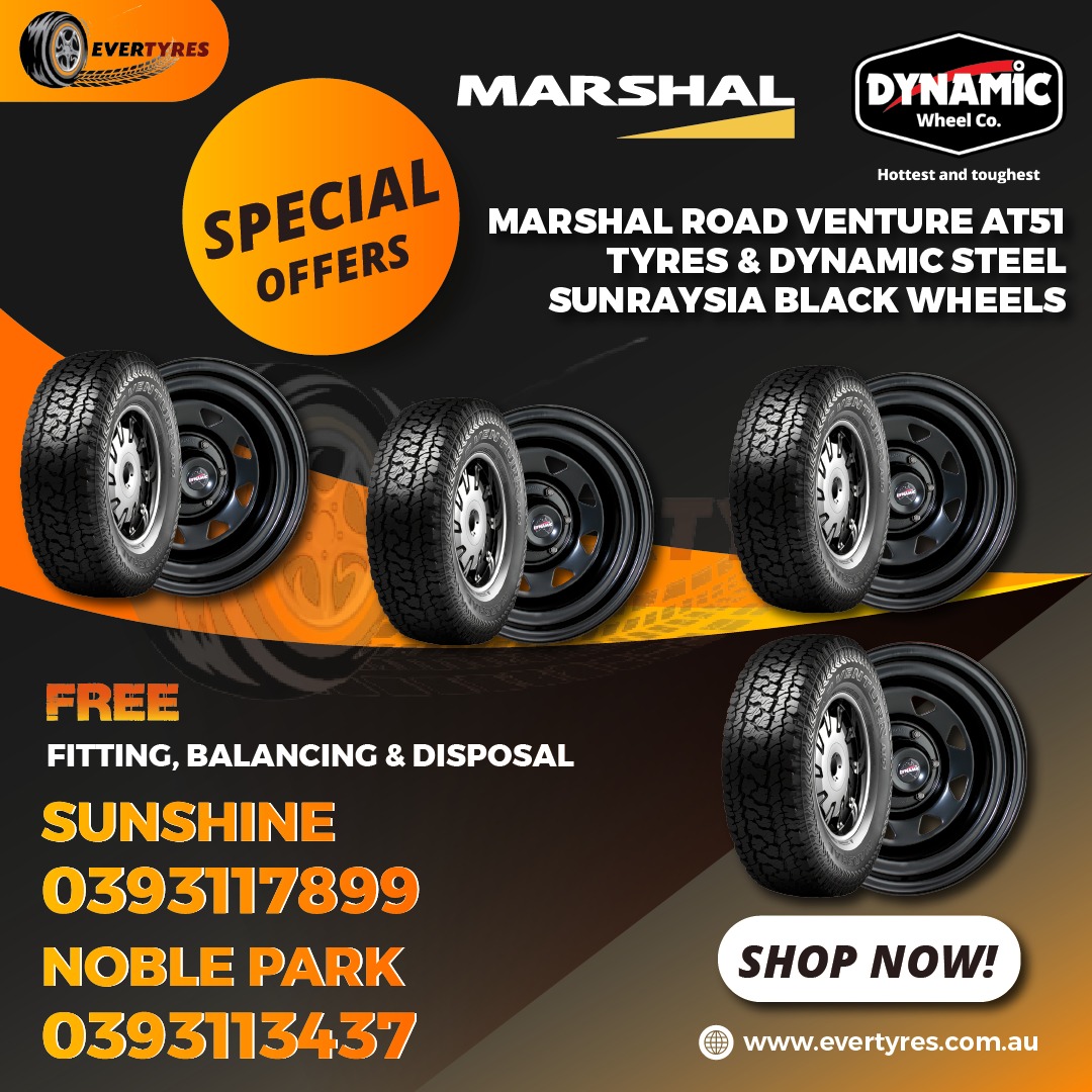 Marshal  ROAD VENTURE AT51 and Dynamic Sunraysia Black