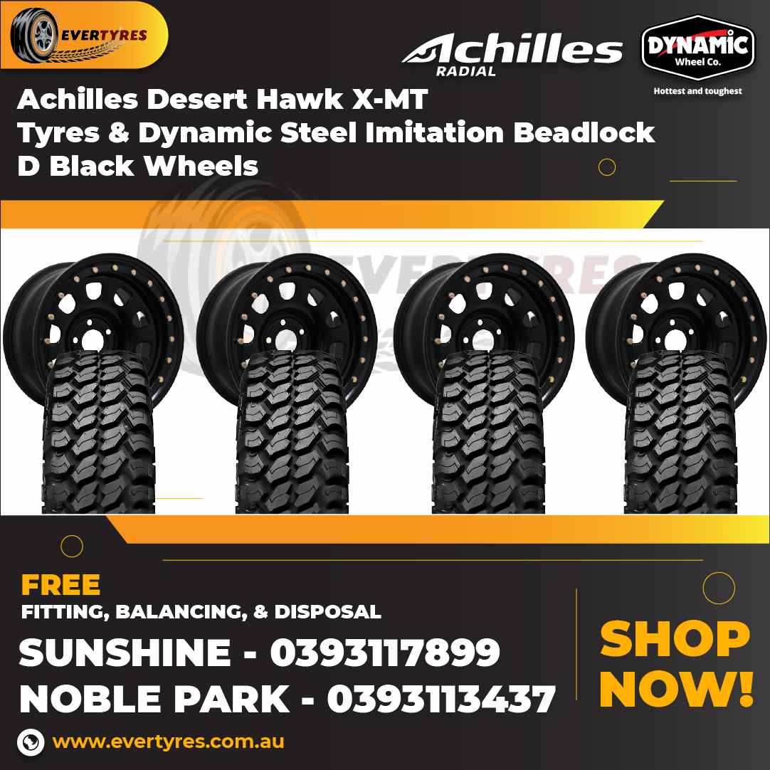 Achilles DH-X-MT and Dynamic Steel Imitation Beadlock Black D