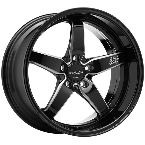 Lenso D1 Racing Gloss Black Milled