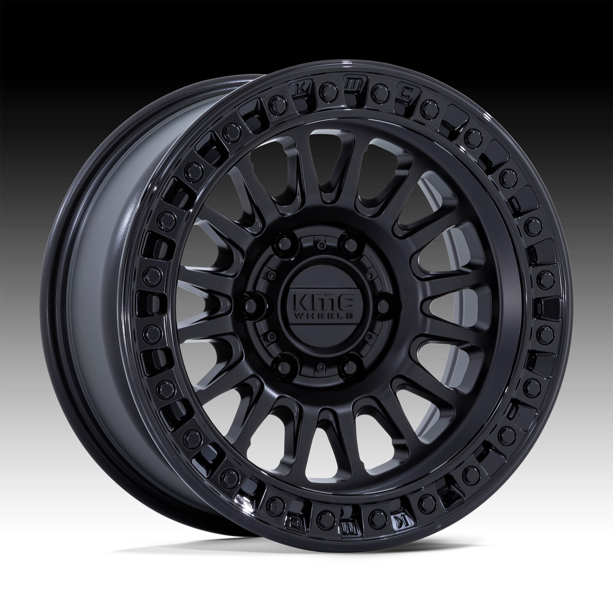 KMC IMS MATTE BLACK WITH GLOSS BLACK LIP