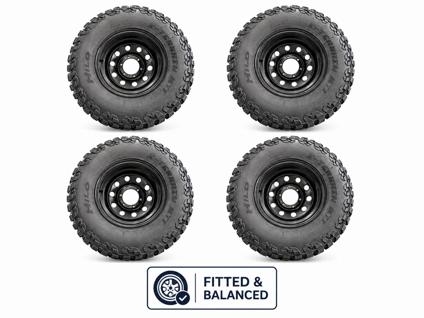 HILO X-TERRAIN MT1(T/A KM3) & DYNAMIC STEEL WHEELS