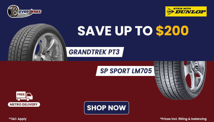 Dunlop – Save Up To $200 on Selected Tyres