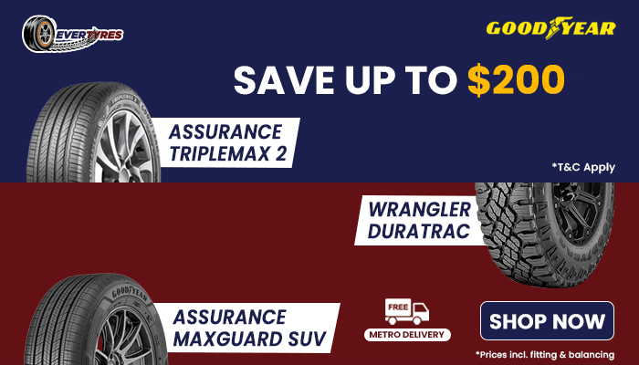 Goodyear – Save Up To $200 on Selected Tyres